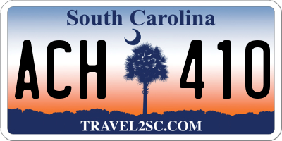 SC license plate ACH410