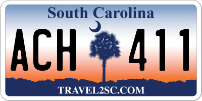 SC license plate ACH411