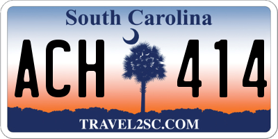 SC license plate ACH414
