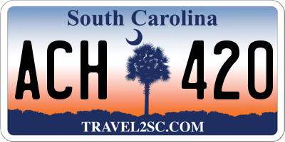 SC license plate ACH420