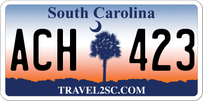 SC license plate ACH423