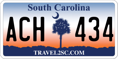 SC license plate ACH434