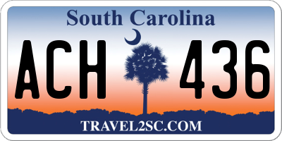 SC license plate ACH436