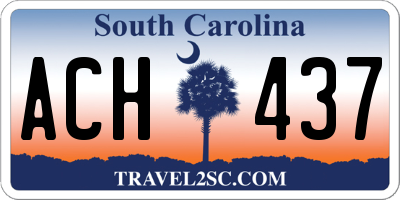 SC license plate ACH437
