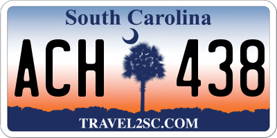 SC license plate ACH438
