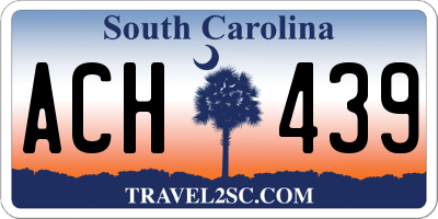 SC license plate ACH439