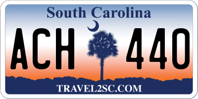 SC license plate ACH440