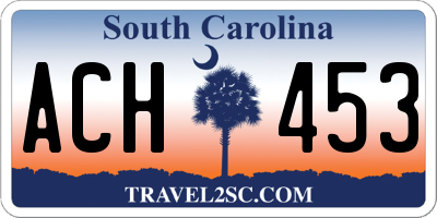 SC license plate ACH453