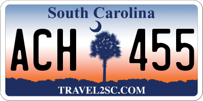 SC license plate ACH455