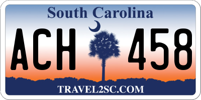 SC license plate ACH458