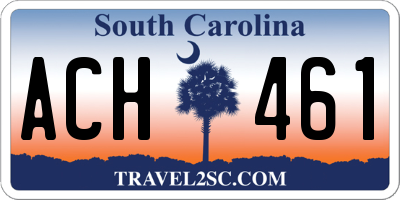 SC license plate ACH461