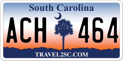 SC license plate ACH464