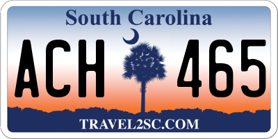 SC license plate ACH465
