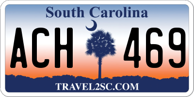 SC license plate ACH469