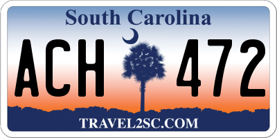 SC license plate ACH472