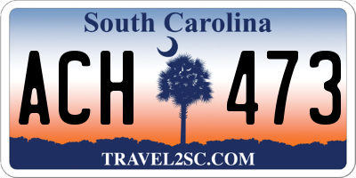 SC license plate ACH473