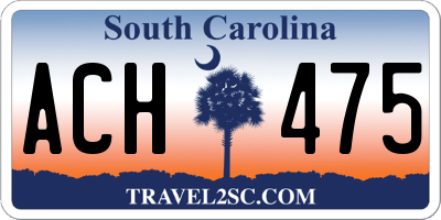 SC license plate ACH475