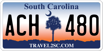 SC license plate ACH480