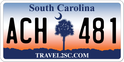 SC license plate ACH481
