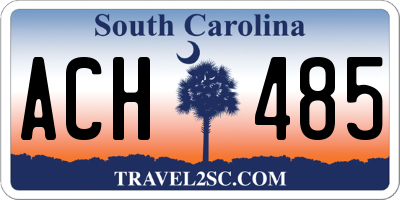 SC license plate ACH485