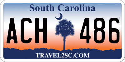 SC license plate ACH486