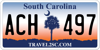 SC license plate ACH497