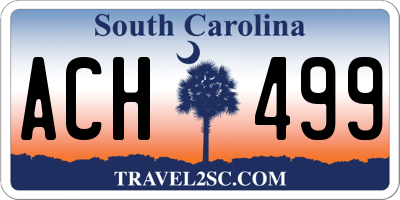SC license plate ACH499