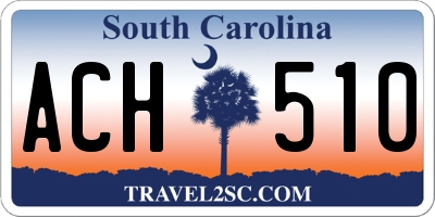 SC license plate ACH510