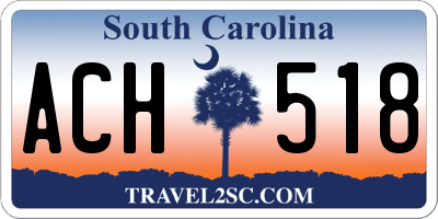 SC license plate ACH518