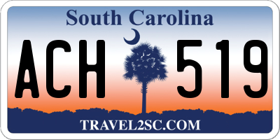 SC license plate ACH519