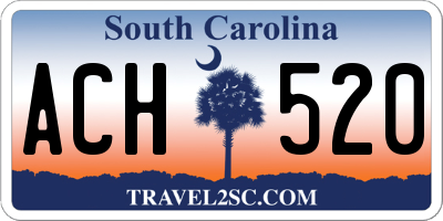 SC license plate ACH520