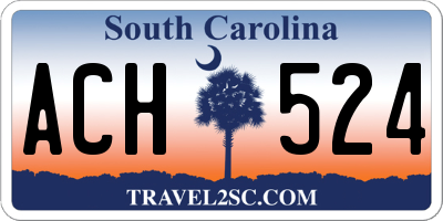 SC license plate ACH524