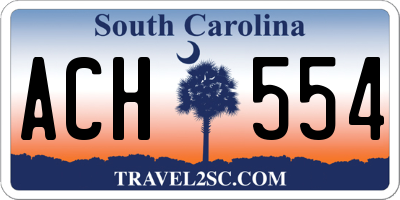 SC license plate ACH554