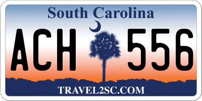 SC license plate ACH556