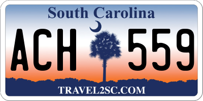 SC license plate ACH559
