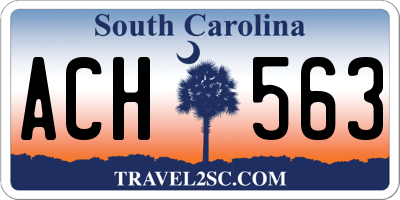 SC license plate ACH563