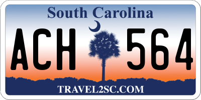 SC license plate ACH564