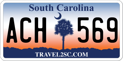 SC license plate ACH569
