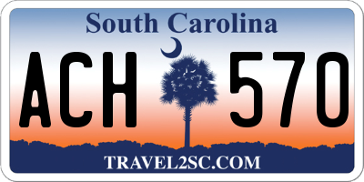 SC license plate ACH570