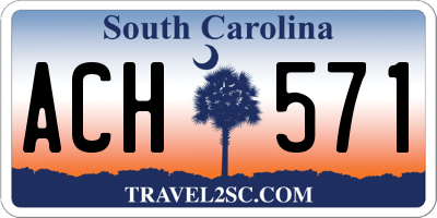 SC license plate ACH571