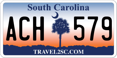 SC license plate ACH579