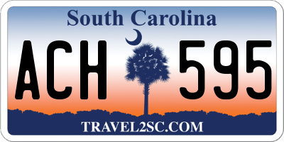 SC license plate ACH595