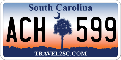 SC license plate ACH599
