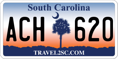 SC license plate ACH620