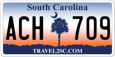 SC license plate ACH709