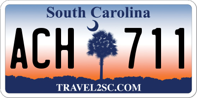 SC license plate ACH711