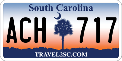 SC license plate ACH717