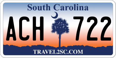 SC license plate ACH722