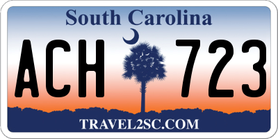 SC license plate ACH723