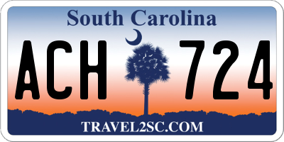 SC license plate ACH724